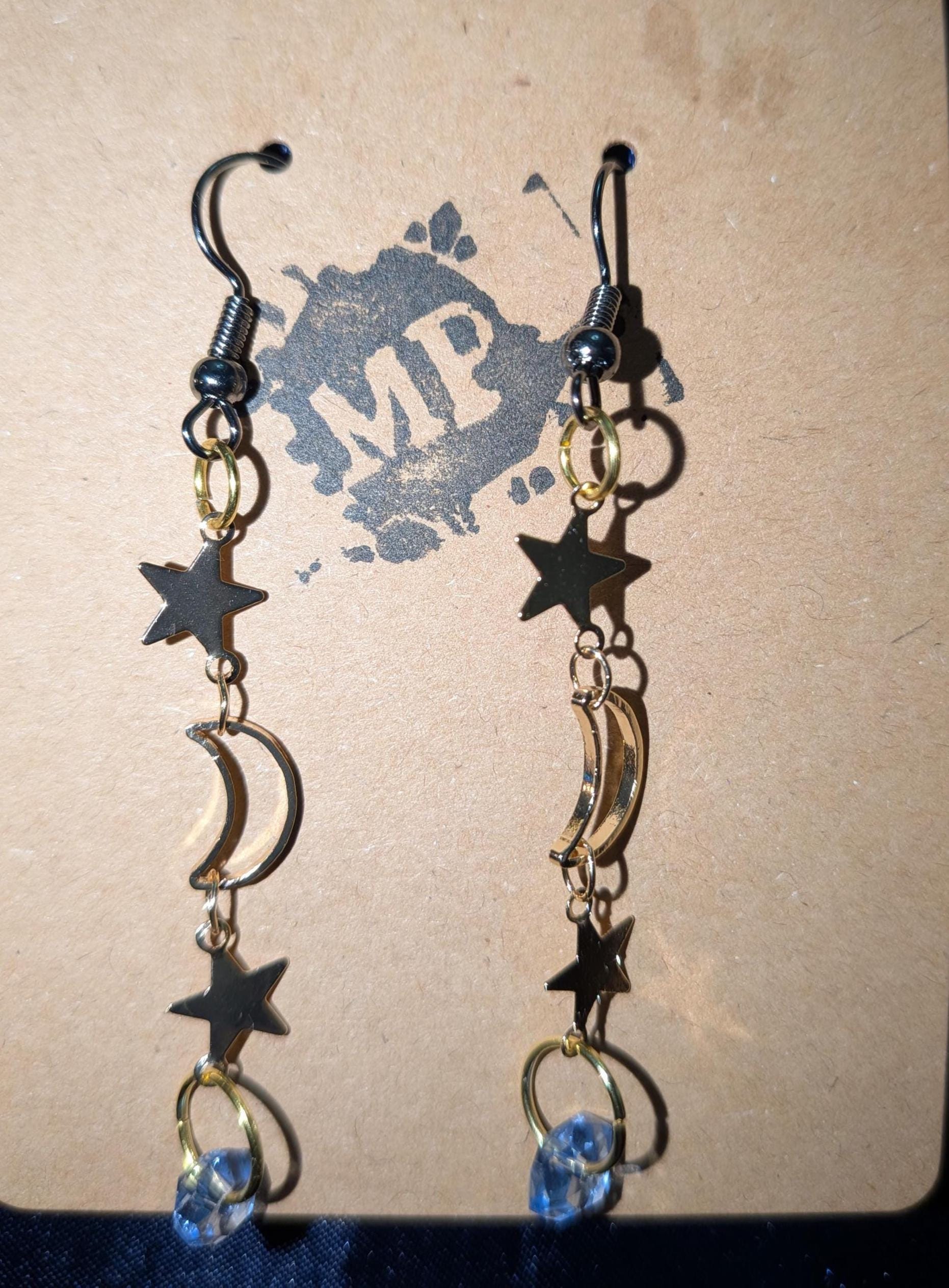 Catch A Falling Star Dangle Earrings