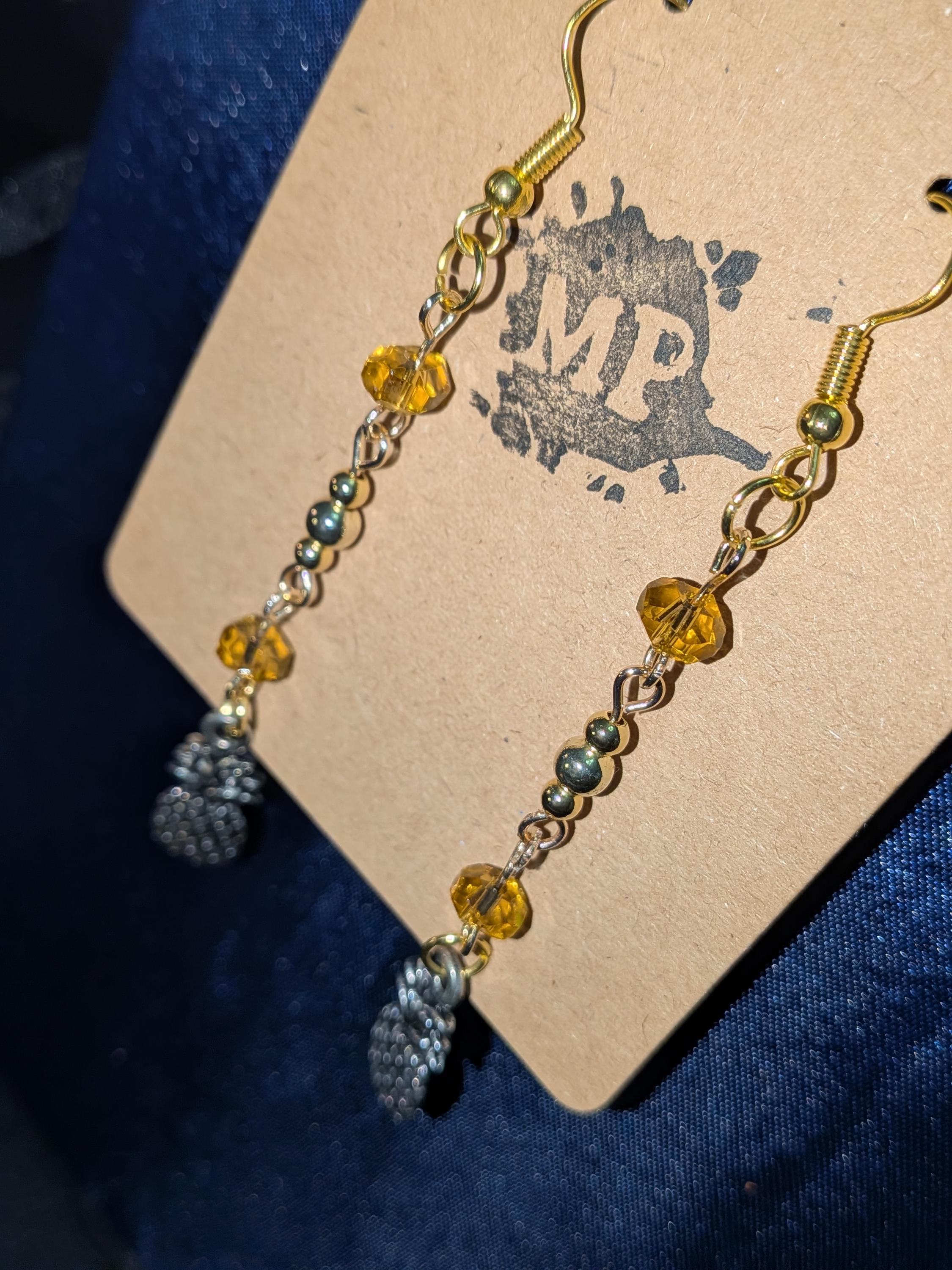 Golden Pineapple earrings