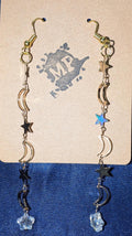 Catch A falling Star (Transparent Star) dangle earrings