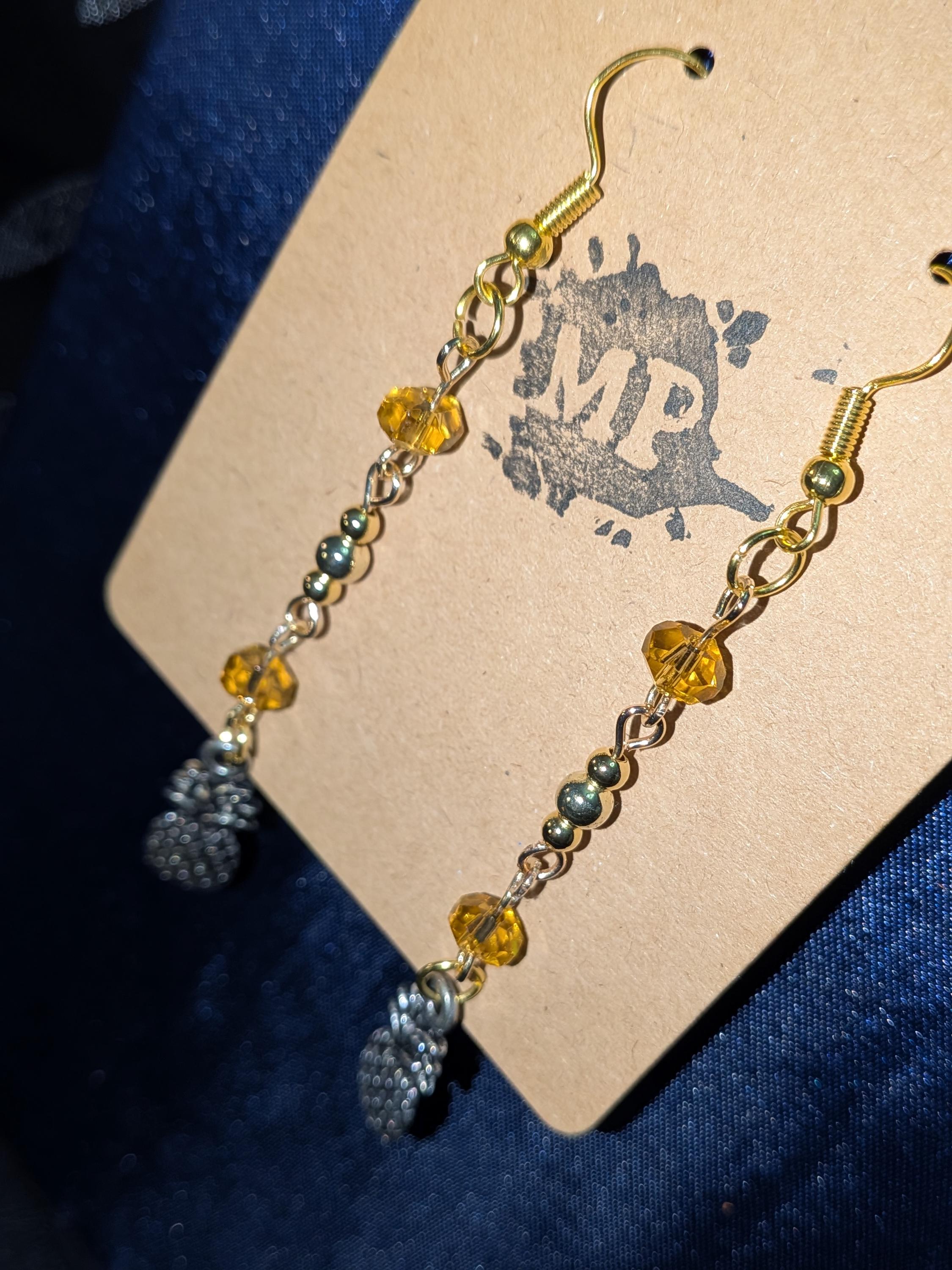 Golden Pineapple earrings