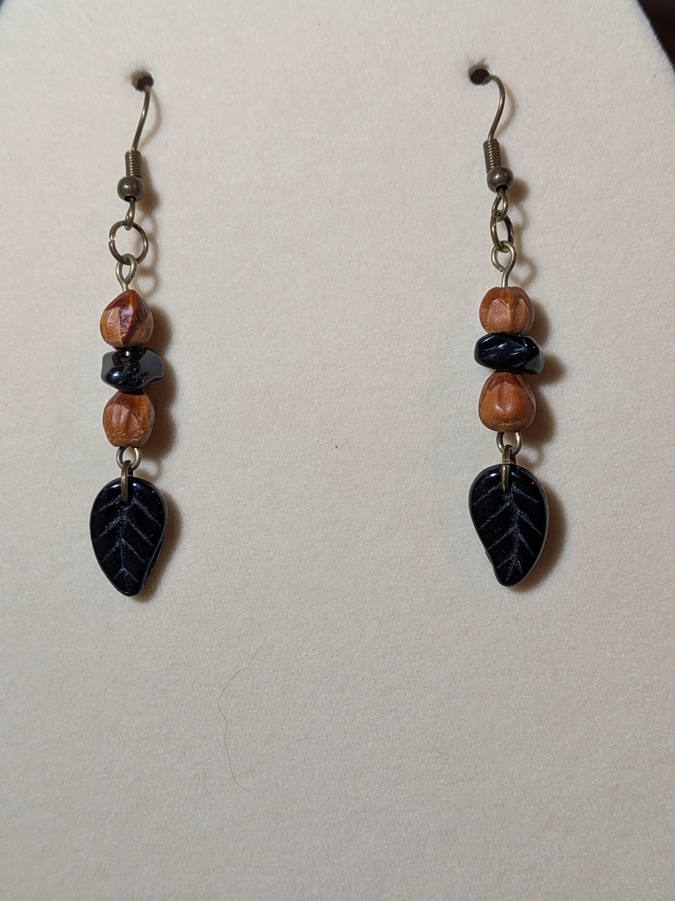 Leaf and Seed earrings