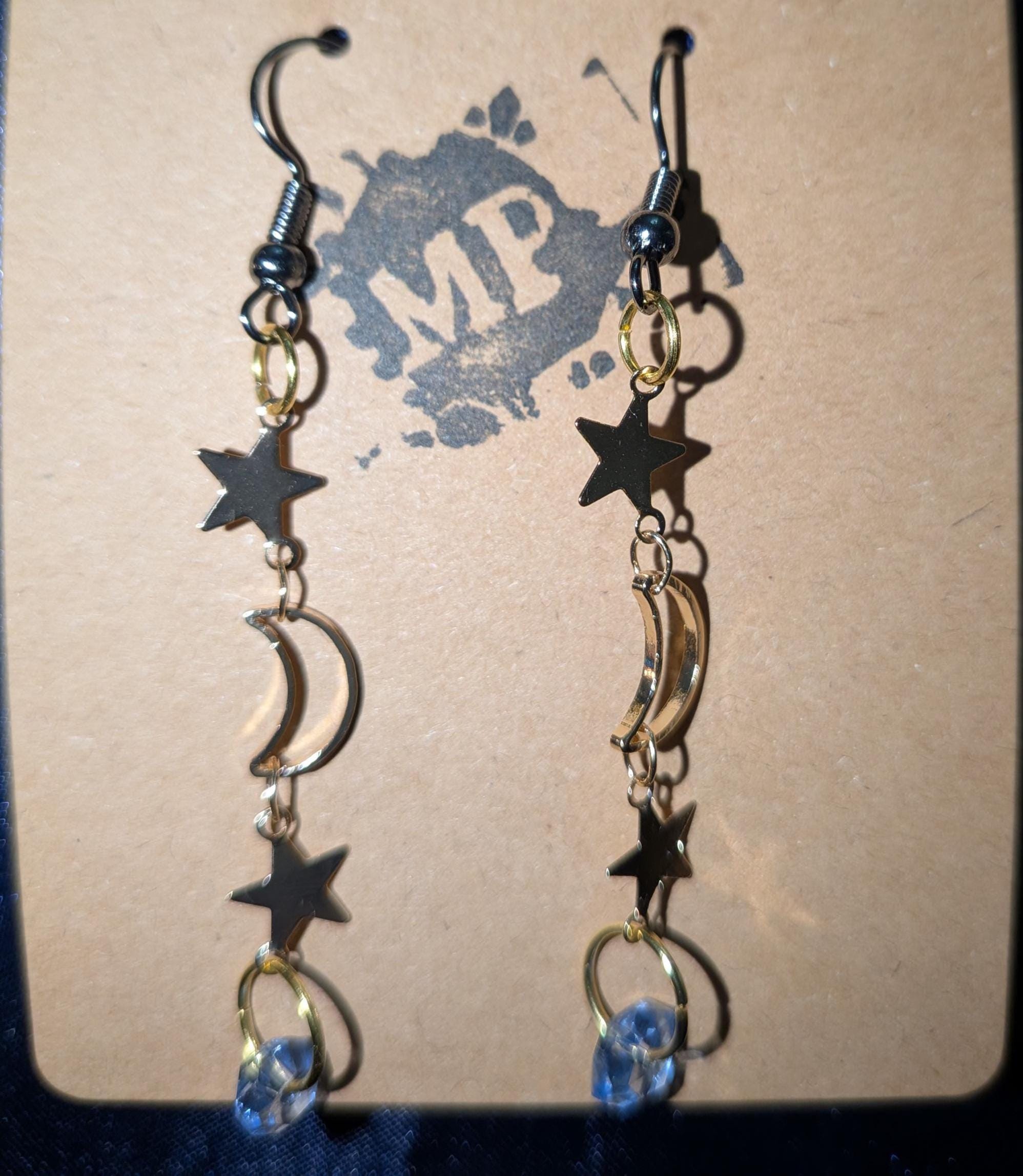 Catch A Falling Star Dangle Earrings